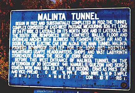 [Malinta Tunnel sign, Corregidor]